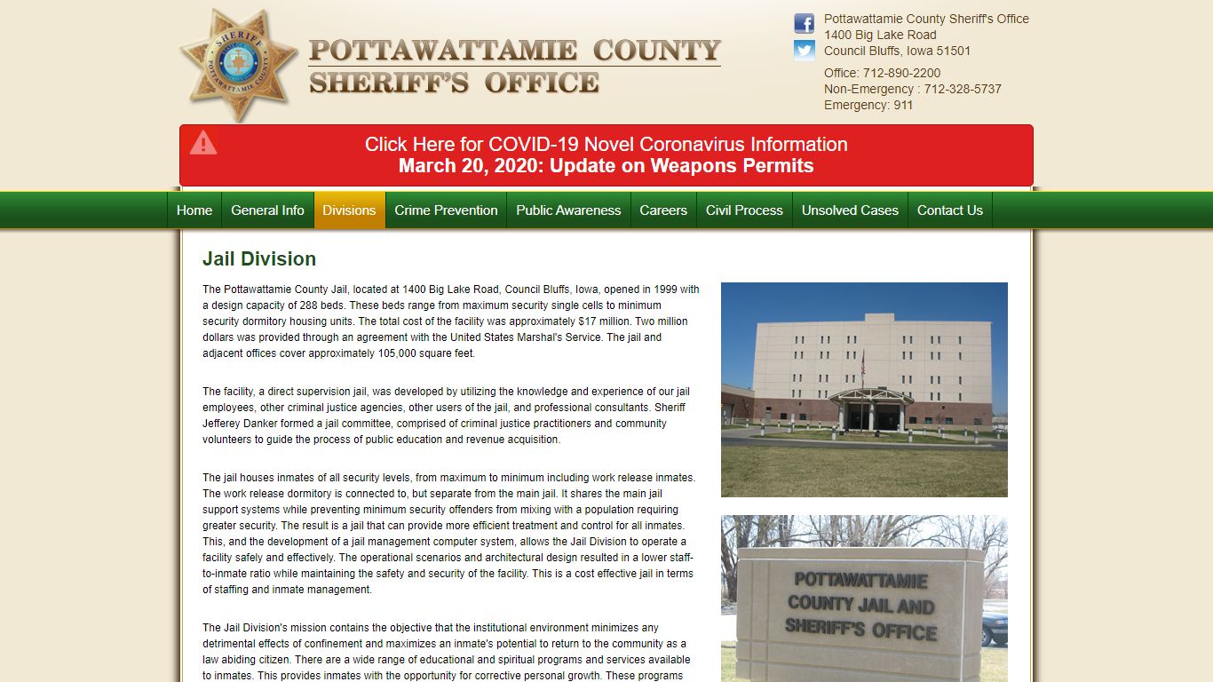 Jail - Pottawattamie County Sheriff's Office